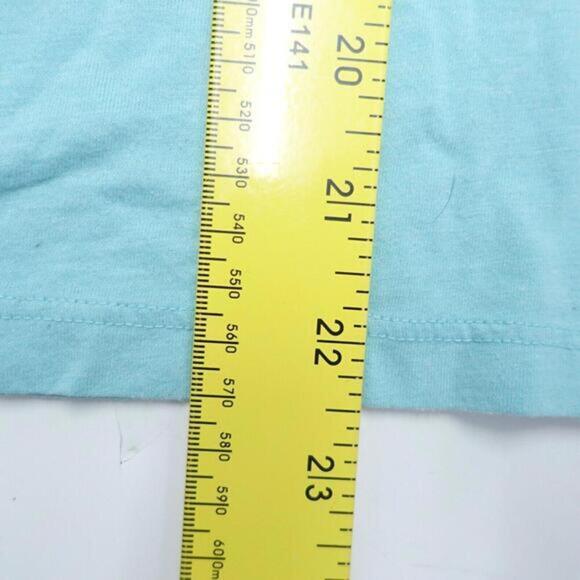 Life is Good T-Shirt Womens Small Aqua Crew Neck Cap Sleeve Pullover Classic Fit - Picture 5 of 6